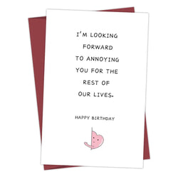 Greeting  Cards -  Happy Anniversary I’m looking forward..