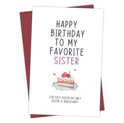 Greeting  Cards -  Happy Birthday to my favorite Sister