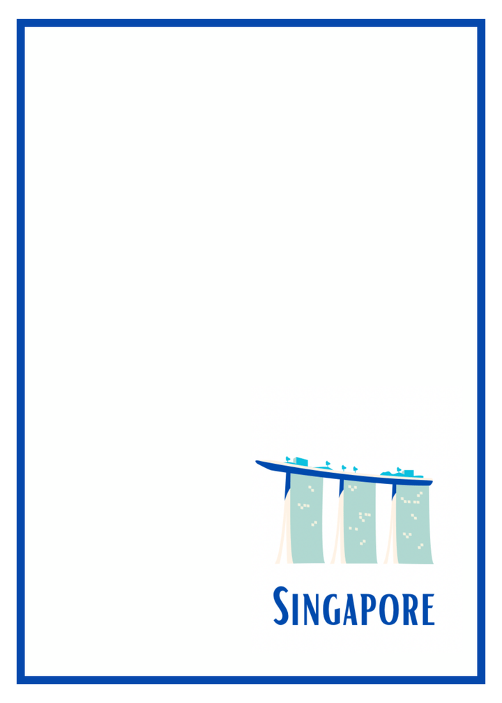 Linen Tea Towel - Singapore MBS
