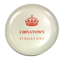 Singapore Districts Plate White - Chinatown