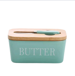 Butter Dish & Knife - 3 colours