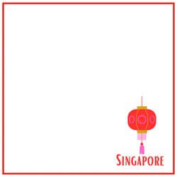 Linen Napkin - Singapore Chinese New Year