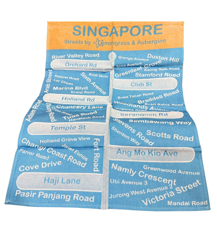 Singapore Streets Kitchen Towel