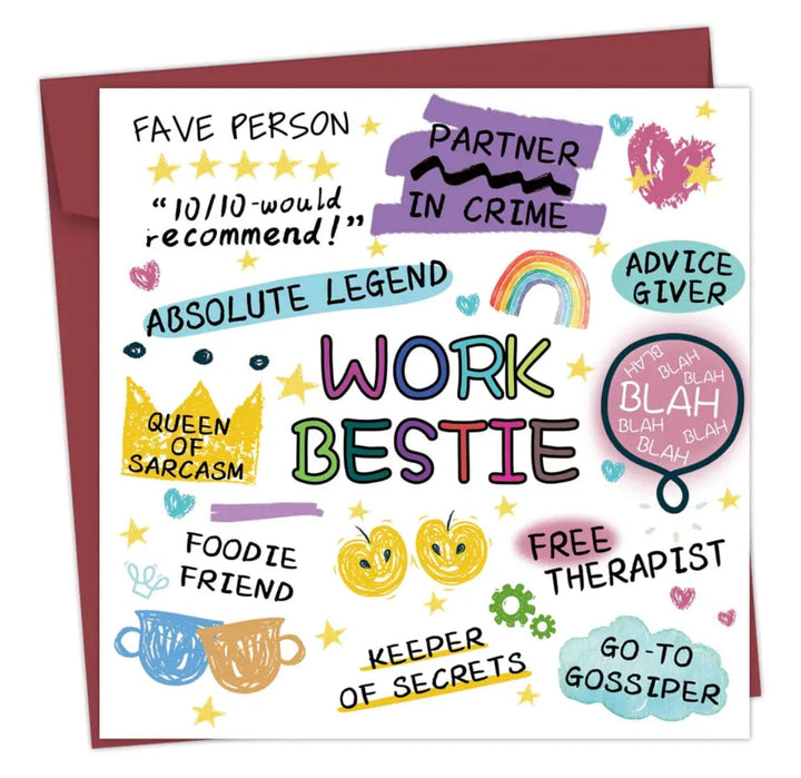 Greeting  Cards - Work Bestie