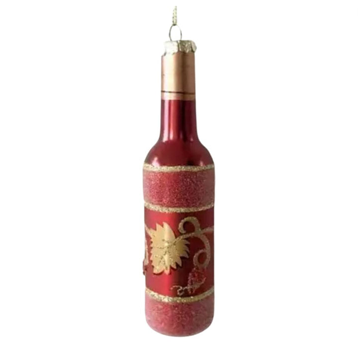 Christmas Hanging Pendant - Red Wine Bottle