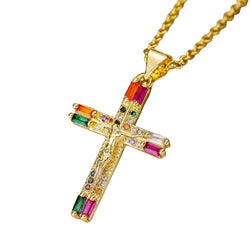 Gold Cross Necklace Bernadette