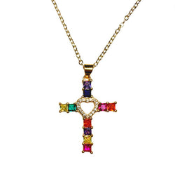 Gold Cross Necklace Madeleine - 2 models