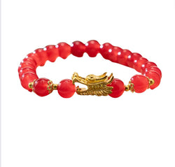 Red Beads Dragon Bracelet