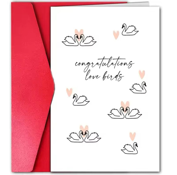 Greeting  Cards -  Congratulations Love Birds…