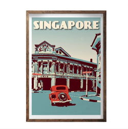 Vintage Poster - Postcards Singapore Joo Chiat