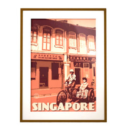 Vintage Poster - Posters without frame Actress in Tuktuk