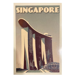 Vintage Poster - Posters without frame Marina Bay Sand