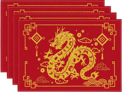 Placemat & Table Runner - Red & Yellow Dragon