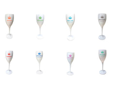 Singapore Champagne Glasses - Collection of 8 glasses