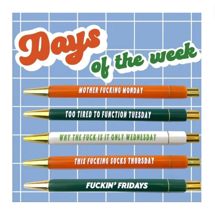 Sassy Ballpoint pen  - Days of the Week