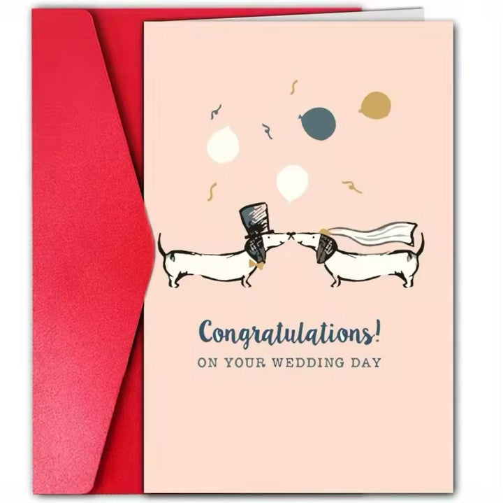 Greeting  Cards -  Congratulations on your Wedding Day - Dogs