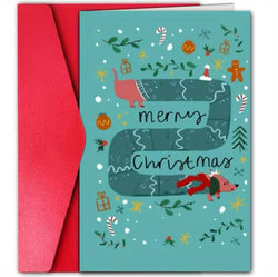 Greeting  Card - Merry Christmas Dogs - 2 models