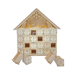 LED Wooden House Advent Calendar