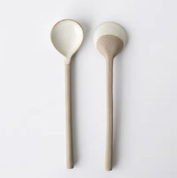 Stoneware Coffee Spoons Set of 2