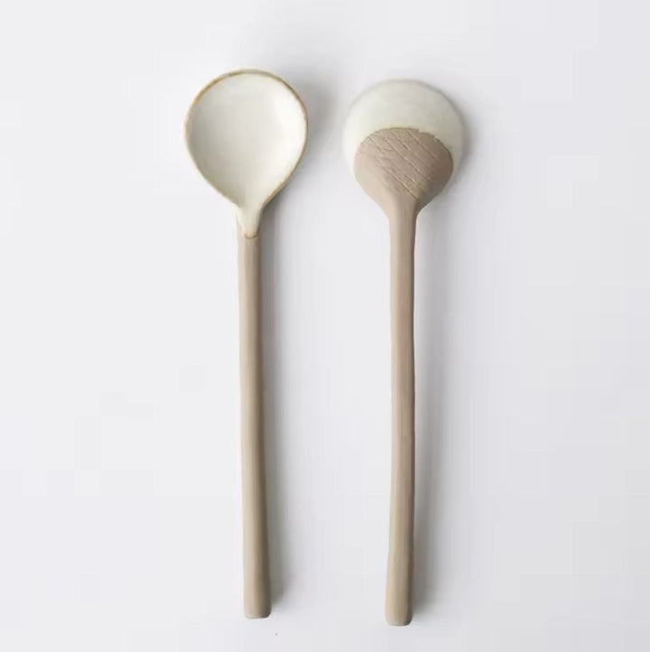 Stoneware Coffee Spoons Set of 2