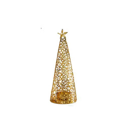 Candle / Tea light Holder - Christmas tree Cone