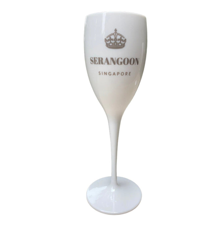 Singapore Districts Champagne Glass - Districts 12 to 20 - NEW