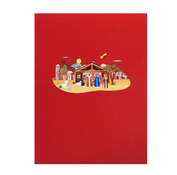 Greeting  Cards - 3D laser cut - Christmas Nativity