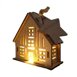 Wooden House pendant