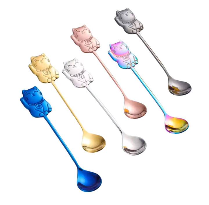 Lucky Cat Coffee Spoons Set