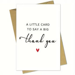 Greeting  Cards -  A little card to say a big Thank you