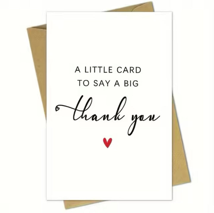 Greeting  Cards -  A little card to say a big Thank you