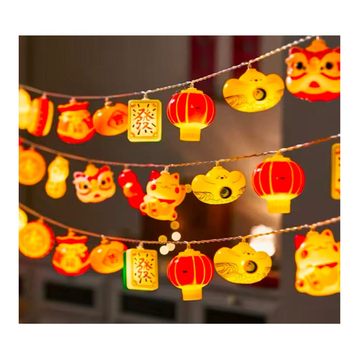 Chinese New Year Lion - Lucky Cat…String Lights