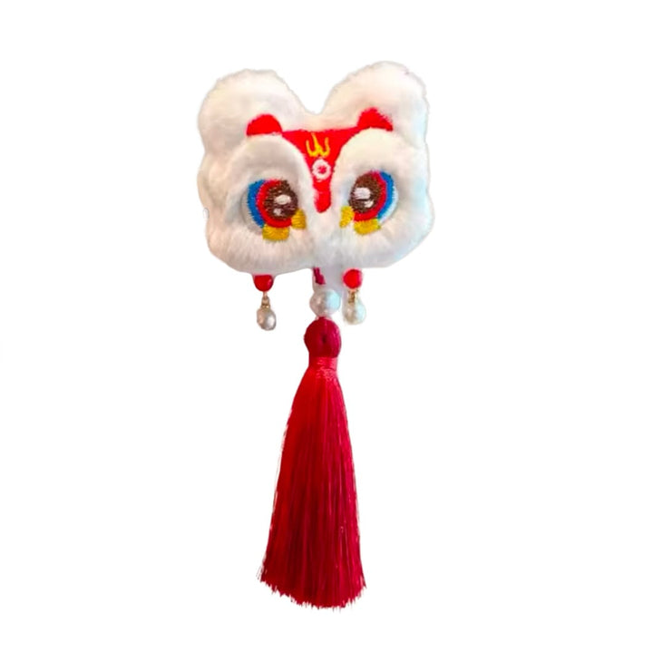 CNY Plush Lucky Lion Hair Clip - 1 piece