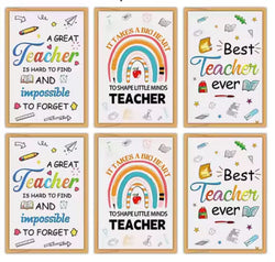 Greeting Cards - Teachers colourful 6 models