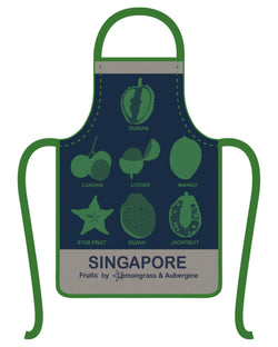 Singapore Fruits Apron - Shop Home decor, Kitchenware, Fragrances, Scents, and more online!