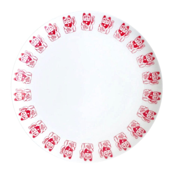 Ceramic Plate Lucky Cat