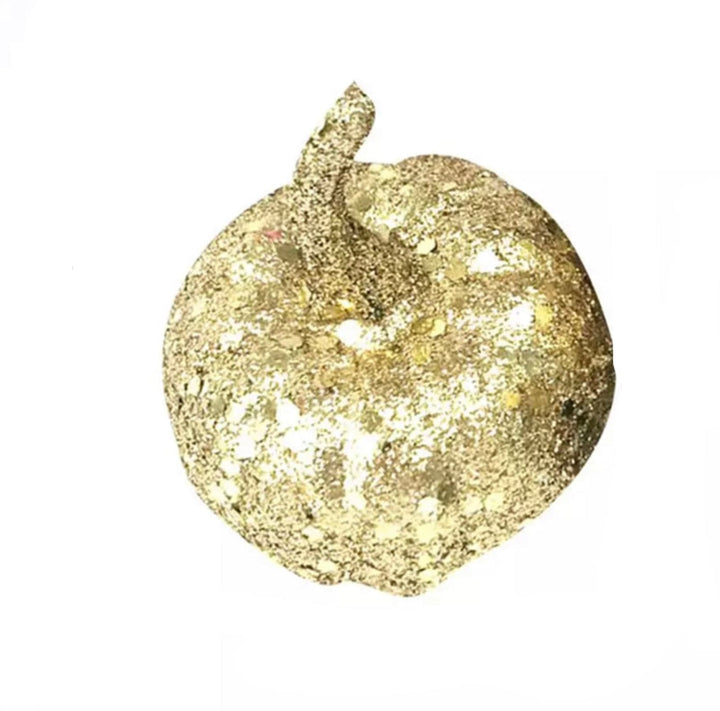 Pumpkin Ornement - gold sequins