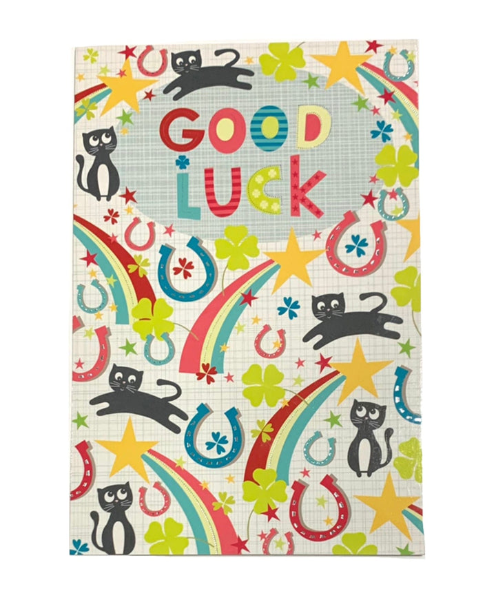 Greeting  Cards - Black Cats Good Luck