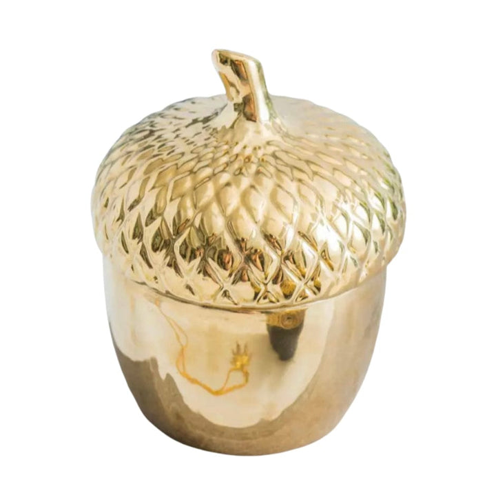 Gold Acorn Jar