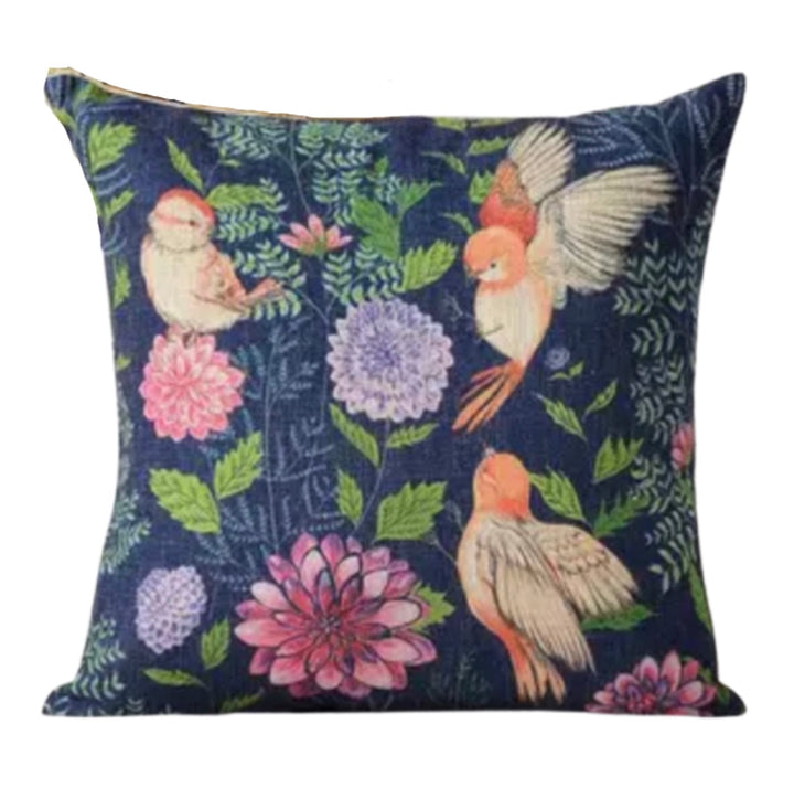 Cushion cover linen - Birds
