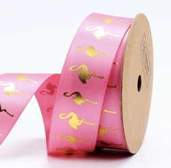 Gift Wrapping Ribbons Flamingo  - 2 colours