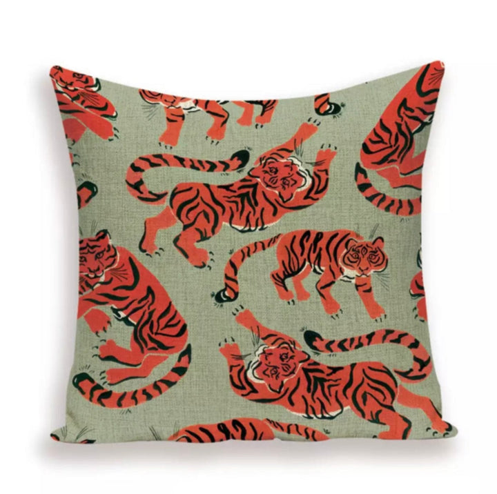 Cushion cover linen - Tigers - 10 Models