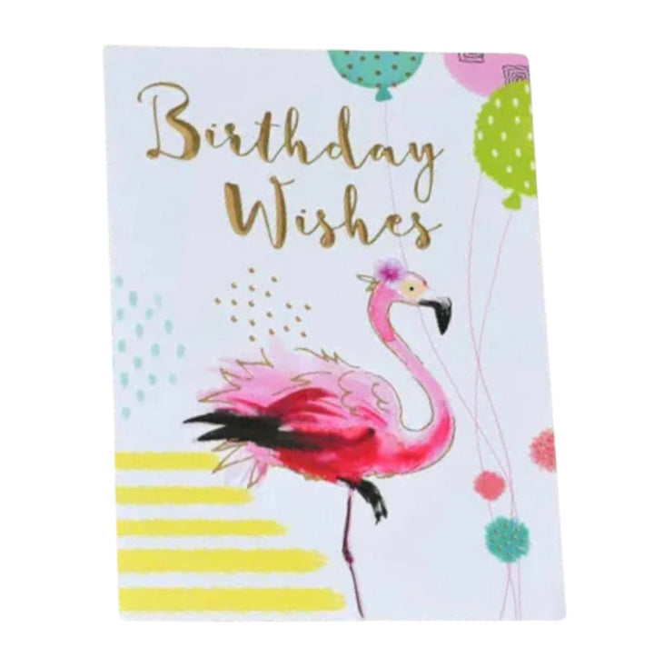 Greeting cards - Birthday Wishes Flamingo