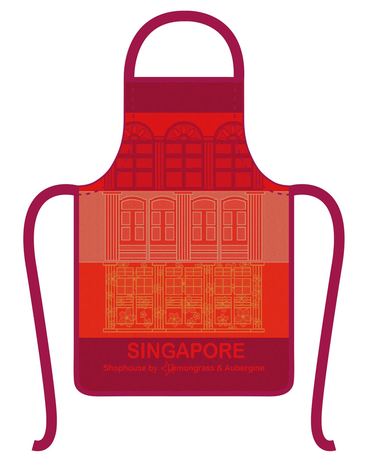 Singapore Shophouses Apron - NEW COLOUR