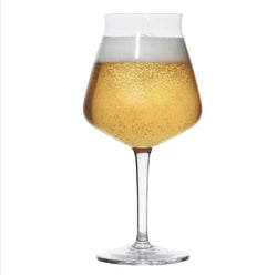 Beer glass with a stem