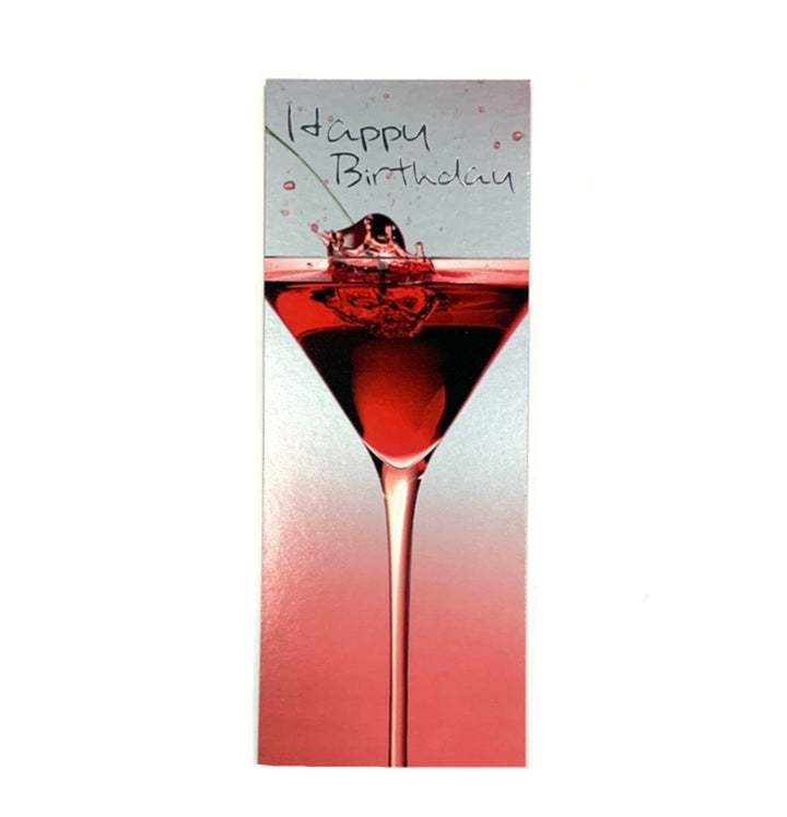 Greeting Cards Long : Happy Birthday Drinks