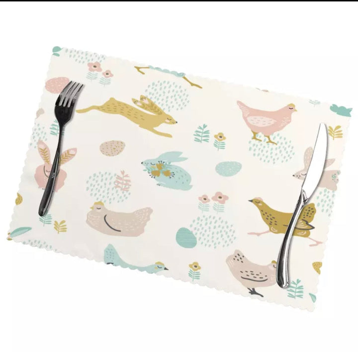Placemat Rabbits & Chickens
