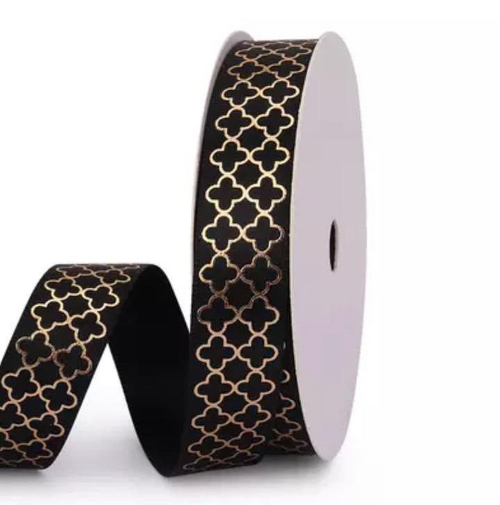 Gift Wrapping Ribbons Black Clover  -16mm