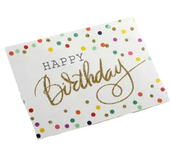 Greeting  Cards -  Happy Birthday Multi Dots NEW