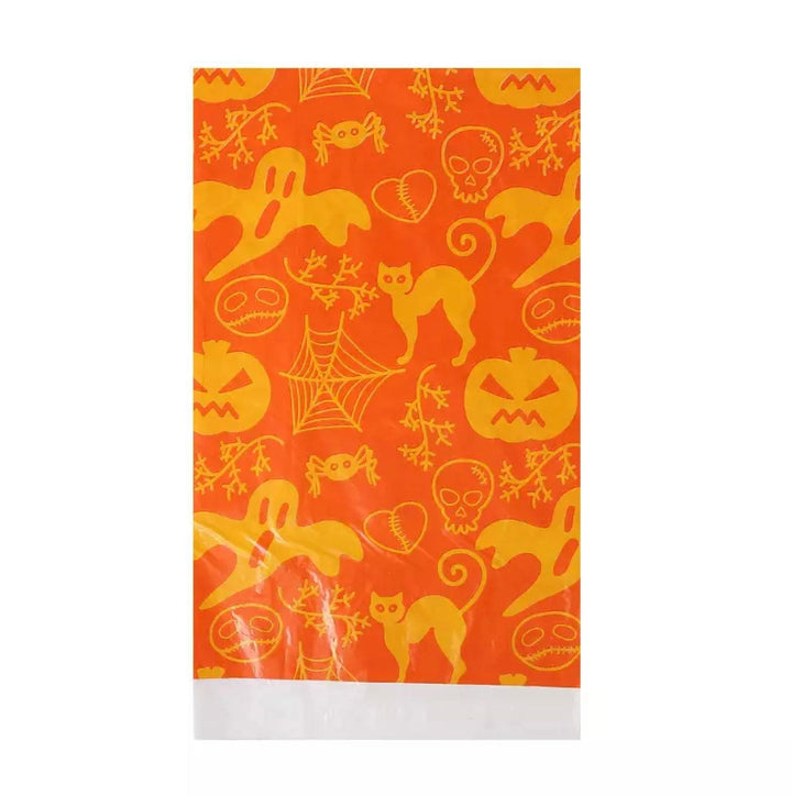 Halloween Disposable Tablecloth - Ghosts, Cats & Pumpkins